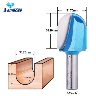 ランボス・ドーベール・ルーター・ビット 木工 Long Blade Round Nose Bit Round 彫刻のビット